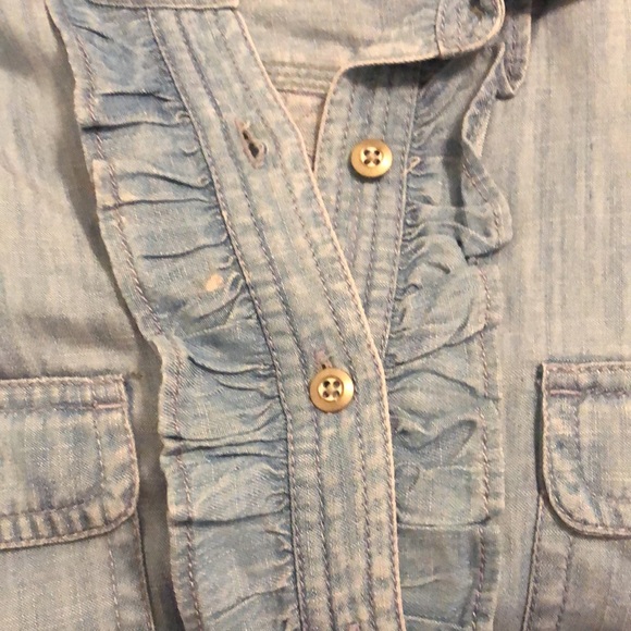 Talbots, Petite Denim Button-Down - Picture 4 of 5